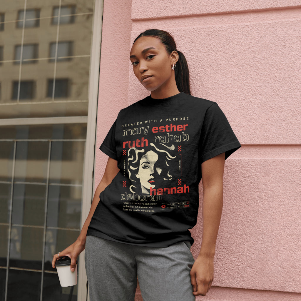 Women in the bible|| Black Tee||