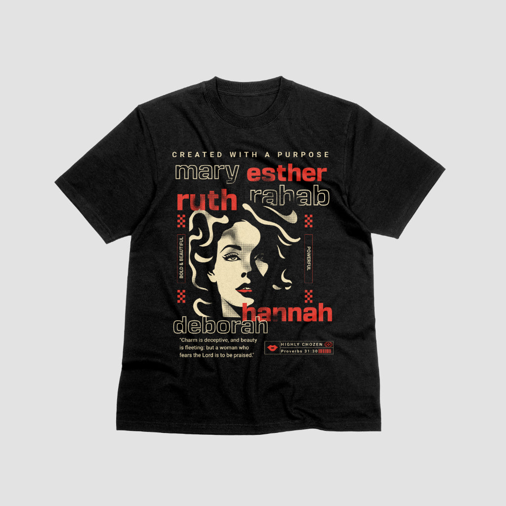 Women in the bible|| Black Tee||