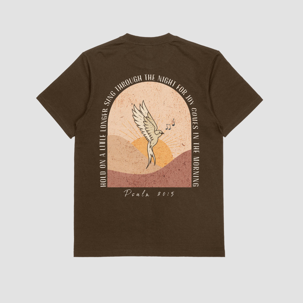 Joy comes in the morning shirt|| Horizon|| bird singing shirt