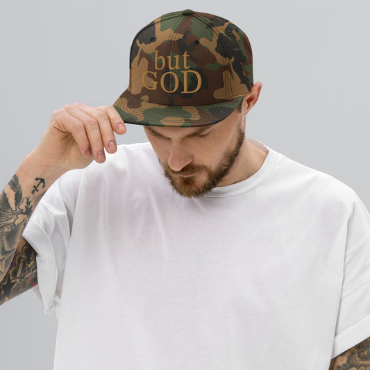 but GOD|| Camo Snapback Hat