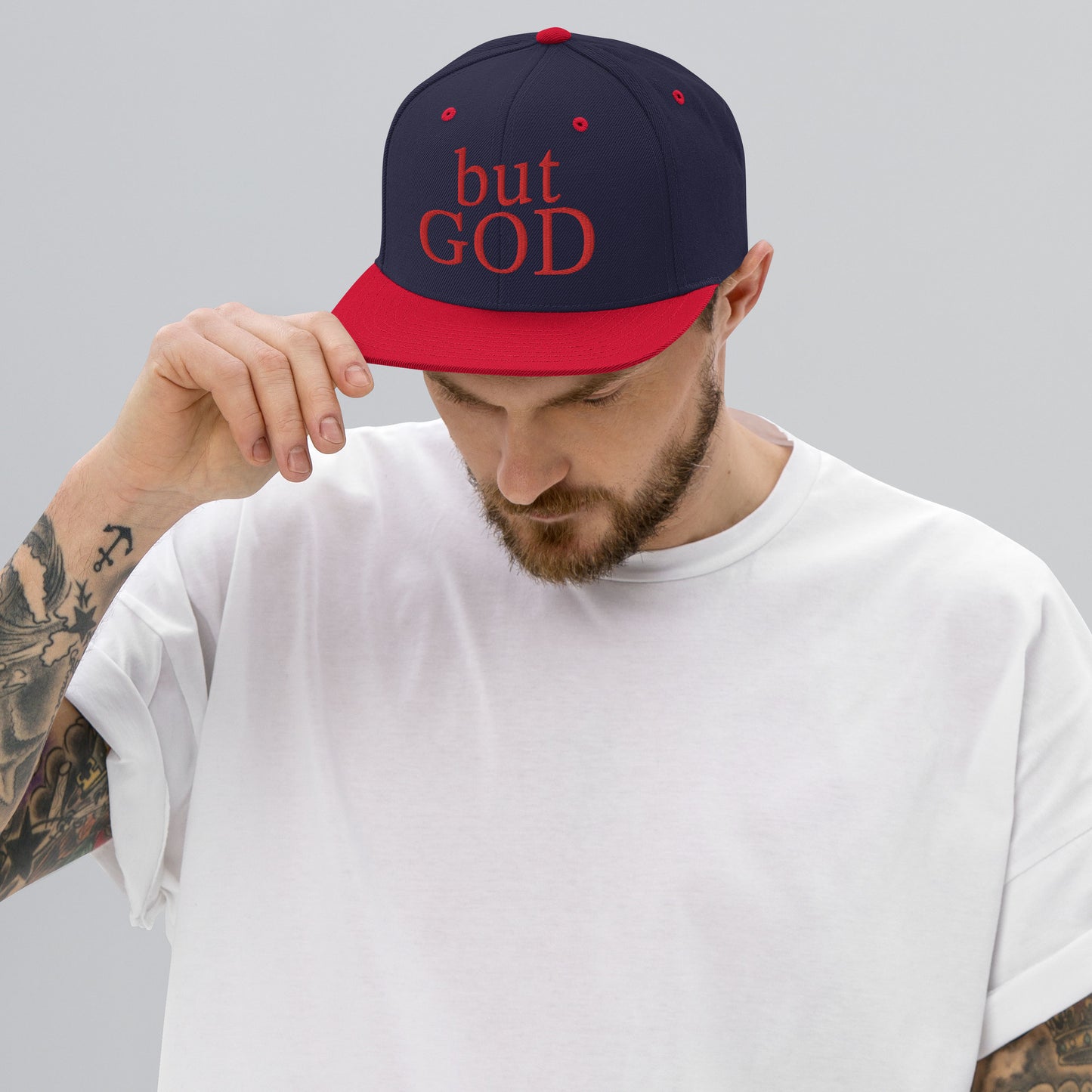 but GOD|| Snapback hat